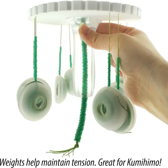 The Beadsmith Bob-EEZ Cord Management &ndash; No-Tangle Thread Bobbins with 24 Gram Weights &ndash; 1-7/8&rdquo;, Bag of 8 Pieces &ndash; Storage Organization &ndash; Jewelry Tools for Kumihimo Braiding and Macrame Designs {4}