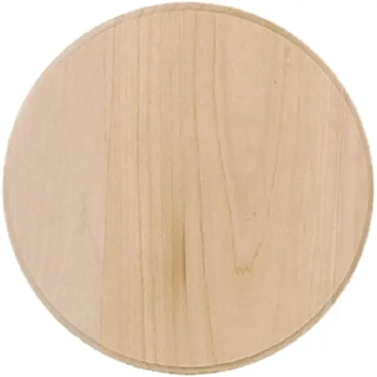 Basswood Circle Thin Plaque, 6"X6"X.31 {1}