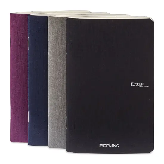 Fabriano EcoQua Staplebound Notebooks - Pkg of 4, Winter Colors, 3.5" x 5.5", Blank {1}