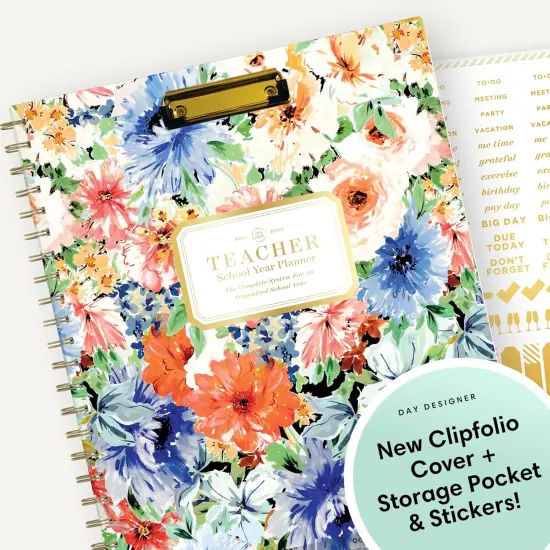Teacher Planner 2025-2026 - 8.5" x 11" (Celebration Floral) {3}