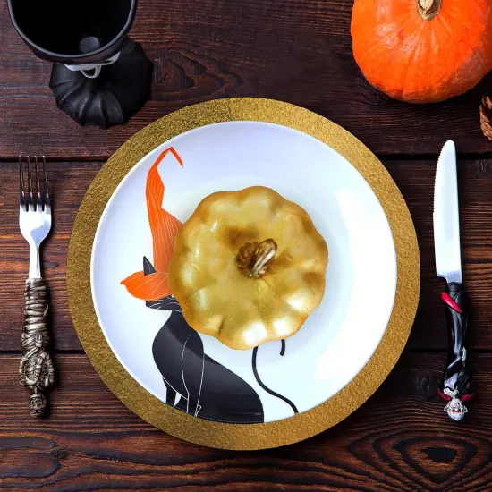 12 Pcs Assorted Small Artificial Gold Pumpkins - Gold {3}