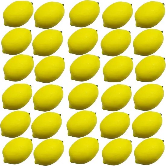 30PCS Fake Yellow Lemons {1}