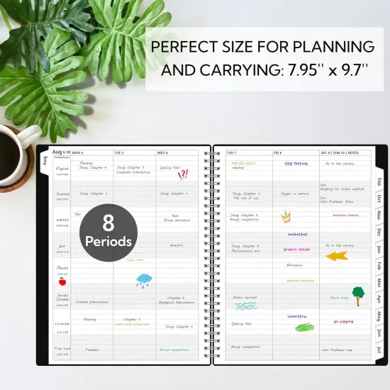 Teacher Planner 2025-2026 - 8&rsquo;&rsquo; x 10&rsquo;&rsquo; with 8 Periods {2}