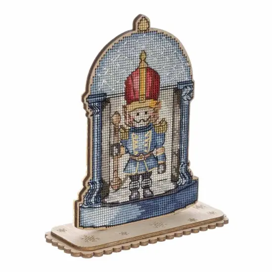 Christmas Soldier Cross-stitch kit on wood FLW-049 {3}