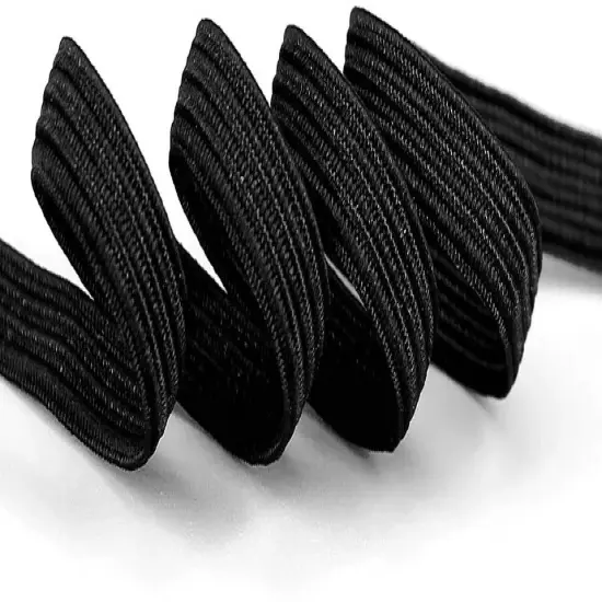 Elastic Band 1/4'' Wide 10yd,Stretch Strap,High Elastic Cord,for Sewing Crafting Black {5}