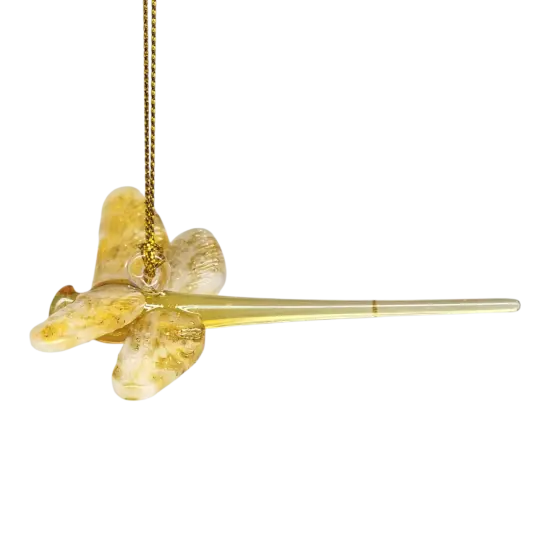 Egyptian Glass Dragonfly Ornament - Yellow {4}