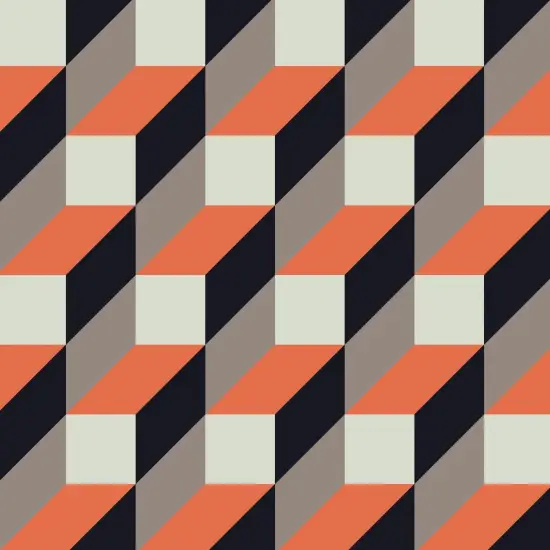 Orange and Black 3D Block Gift Wrap {3}