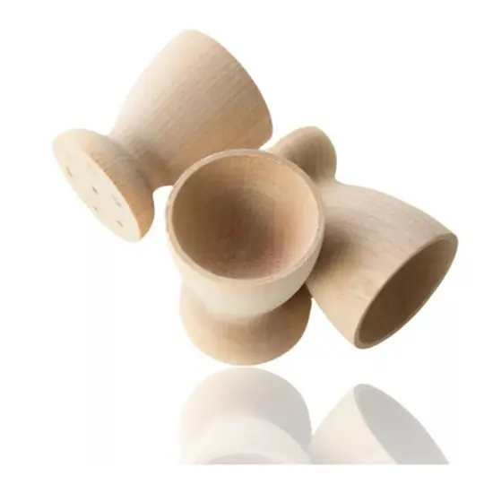 Kitcheniva 25 Pcs 2-1/8" Unfinished Wood Egg Cup Holder Easter Egg Decor Crafts {4}