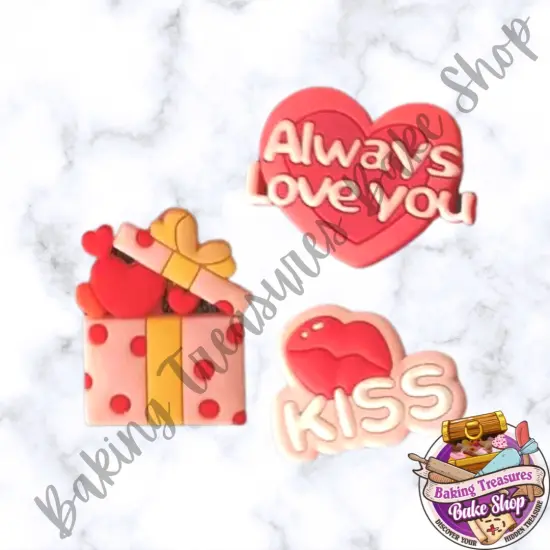 Valentine's Hearts, Gift and Kiss {3}