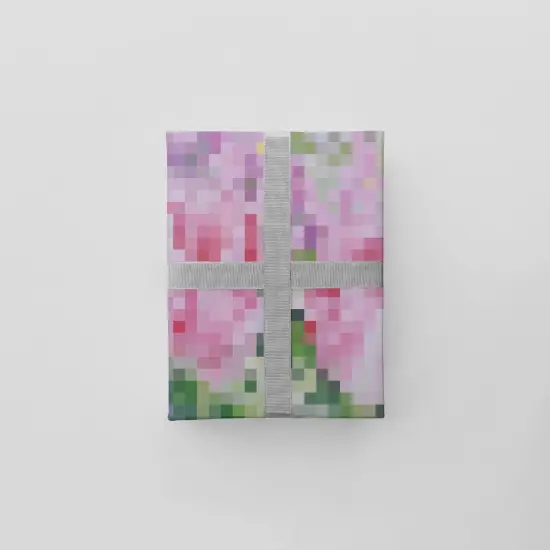 Pixelated Floral Gift Wrap {3}