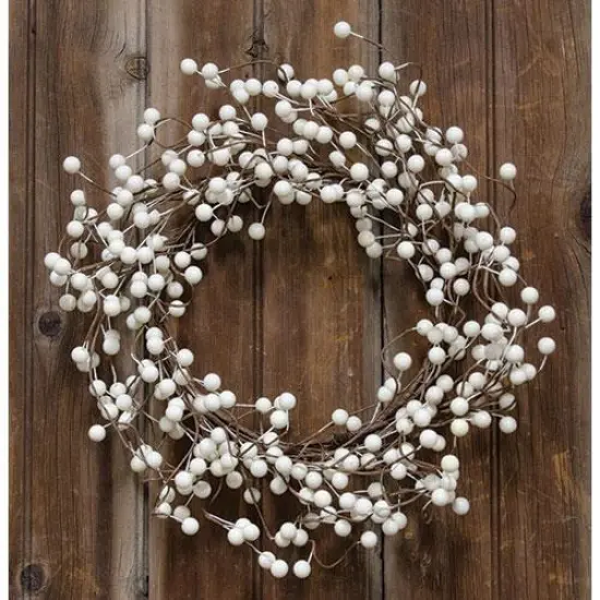 Waterproof Berry Wreath Ivory {1}