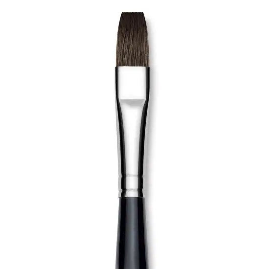 Da Vinci Casaneo Synthetic Squirrel Watercolor Brush - Flat, Size 12, Short Handle, Synthetic {1}
