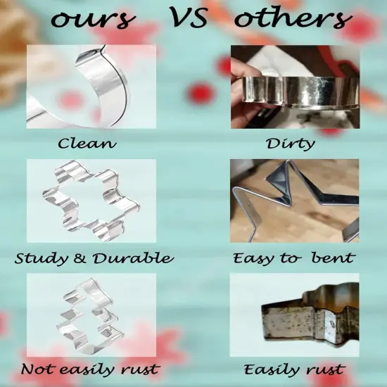 20 Pieces Christmas Cookie Cutters &ndash; Glove Gingerbread Angel Candy Cane & More {6}