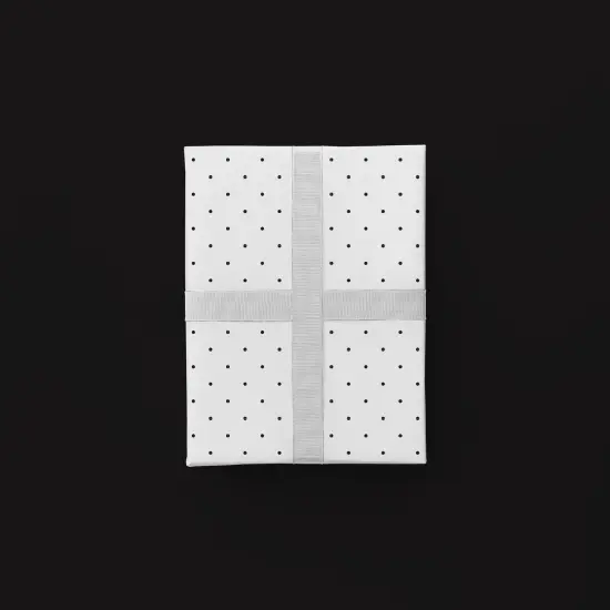 Vintage Black Dot Gift Wrap {1}