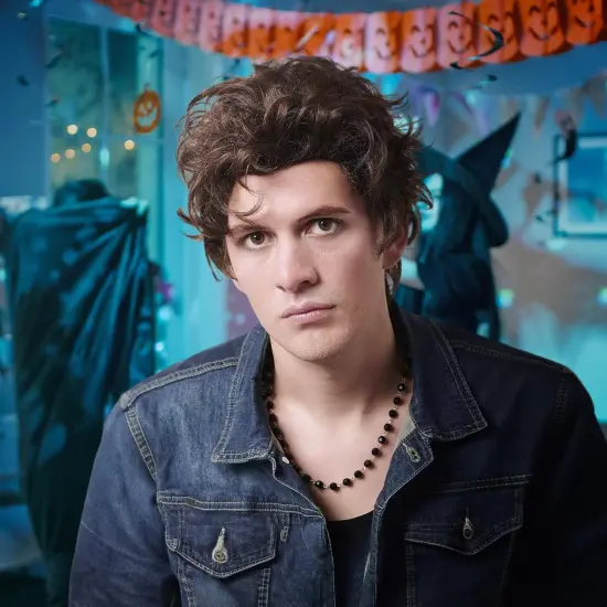 Cool Dude Adult Costume Wig | Brown {4}