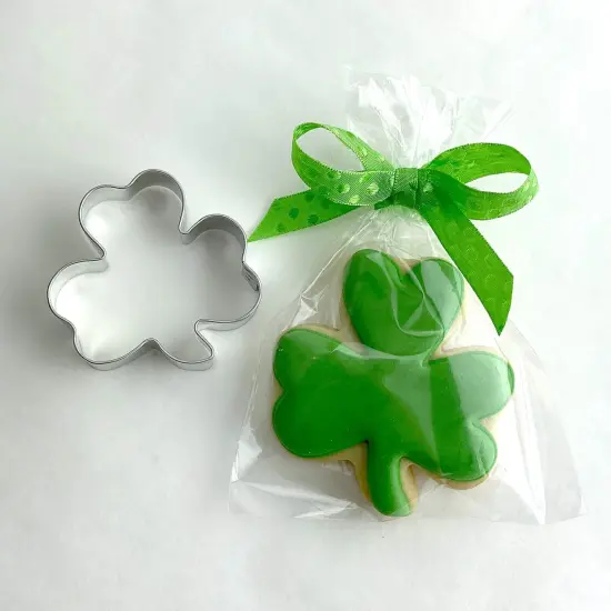 Shamrock Cookie Cutters 3-Pc Set Made in the Usa Mini Medium Large Silver {2}