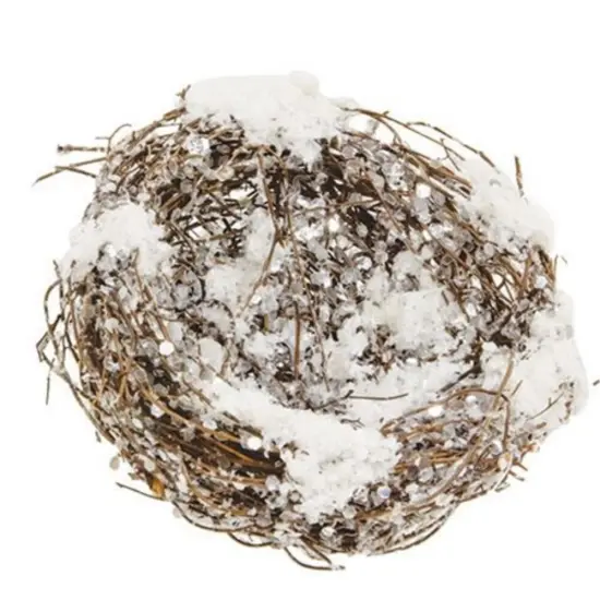 Snowy Sparkle Bird Nest {1}