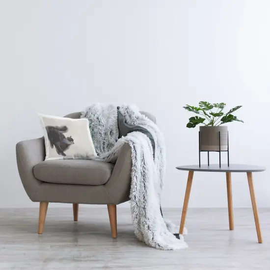 Black Cat Watercolor Decorative Printed Throw Pillow Design by Melissa Wang, 18 x 7 x 18 {2}