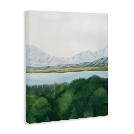 Stupell Industries Mountains & Forest Landscape Canvas Wall Art Design by June Erica Vess {3}