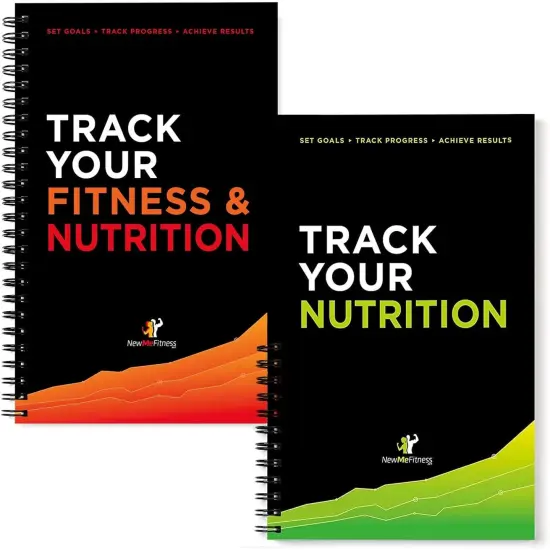 Track Your Fitness & Nutrition & Track Your Nutrition Planner Gift Set-2 Books {1}