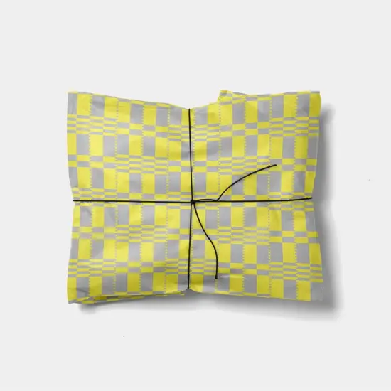 Yellow and Grey Modern Iro Gift Wrap {1}