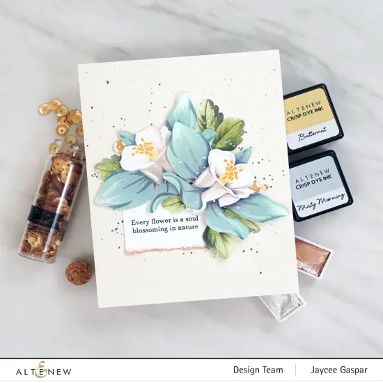 Build-A-Flower: Columbine Layering Stamp & Die Set {6}