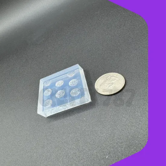 Druzy 8mm Faux Stud Earring Silicone Mold(B5) {3}