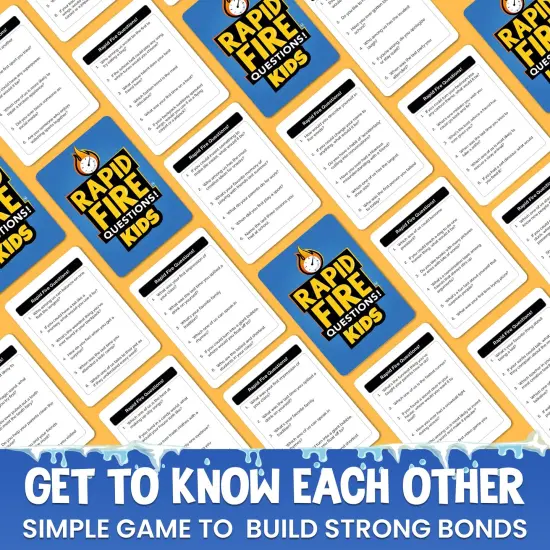 Rapid Fire Conversation Cards Game for Kids I 95 Cards {5}