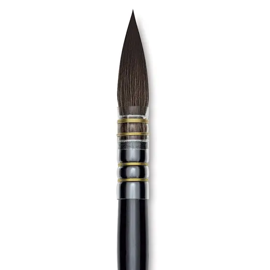 Da Vinci Casaneo Synthetic Squirrel Watercolor Brush - Quill Round Wash, Size 4, Short Handle, Synthetic {1}