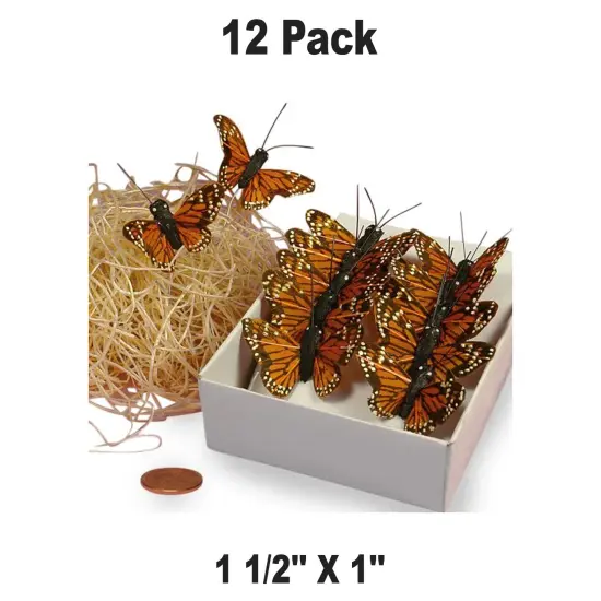 Realistic Monarch Butterfly Ties - 1.5" &times; 1" {1}