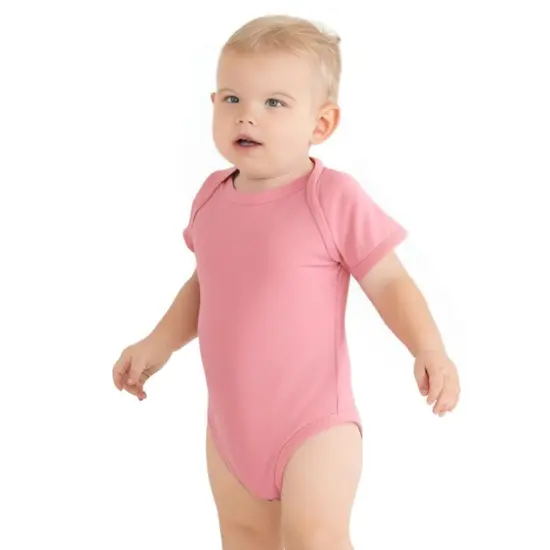 Rabbit Skins&reg; Infant Fine Jersey Bodysuit - 4424 Pink {1}