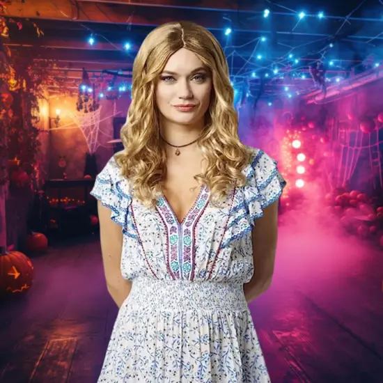 Alexis Adult Mixed Blonde Costume Wig {3}