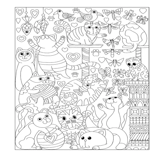 Creative Haven: Whimsical Cats Coloring Book-Softcover {7}