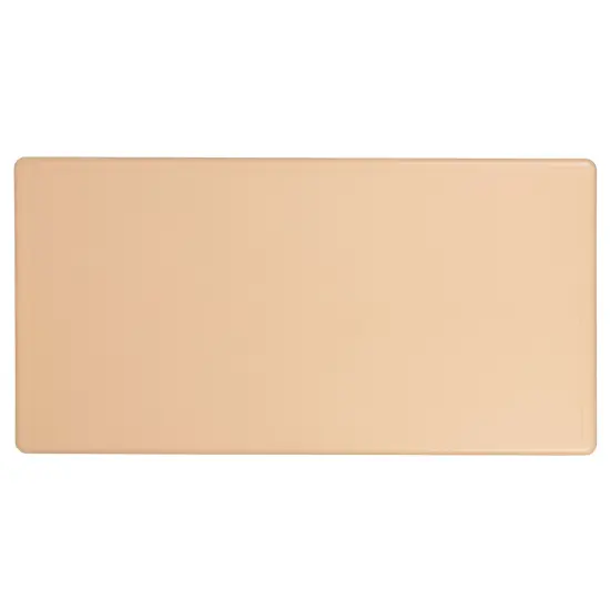 Emma and Oliver 24"W x 48"L Rectangular Plastic Height Adjustable Activity Table Natural {6}