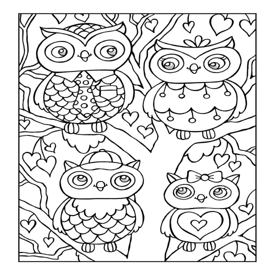 Owls Coloring Book-Softcover {5}