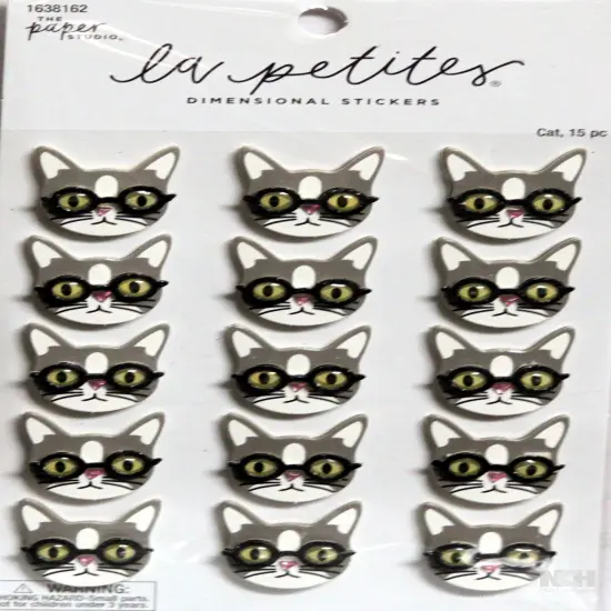 La Petites Cat Repeat Dimensional Stickers {1}