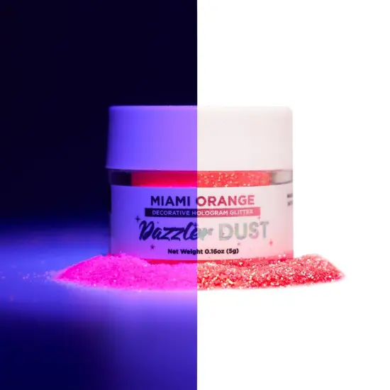Miami Orange Electric Dazzler Dust&reg; 5 Gram Jar {6}