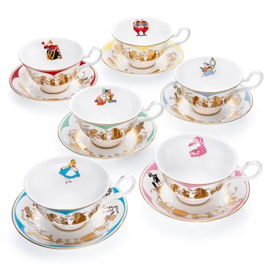 Disney English Ladies: Mad Hatter Decorative Cup & Saucer {6}