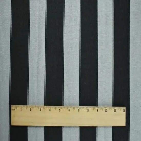 Gray/Black Stripe Printed Dobby Home Decorating Fabric By the Yard {2}