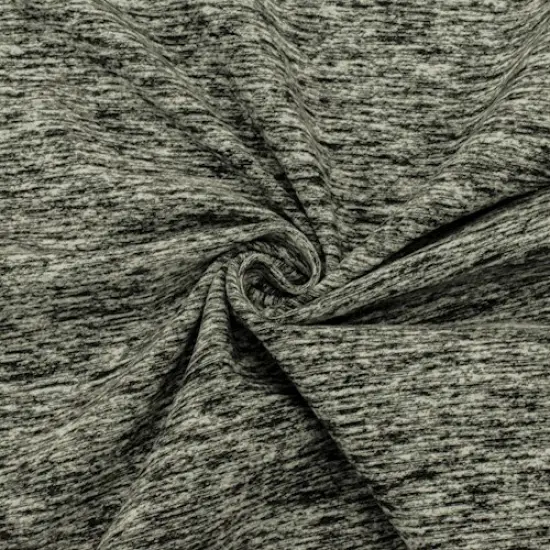 Gray/Black/White Static Famous Make Yoga Wear Fabric By the Yard {1}