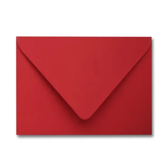 Colorplan VERMILLION - 91 Lb. / 135 gsm / 8 pts Matte Premium Cardstock Paper Text A2 Euro Flap Envelopes Bulk Pack of 250 {1}