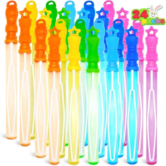 24 Pack 14&rsquo;&rsquo; Bubble Wands Assortment, 6 Colors Giant Bubble Wands Party Favors Kids Summer Toys Outdoor Play Toys Games Christmas Birthday Party {2}