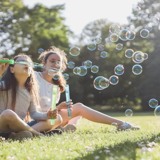 24Pcs Bubble Wands and Bubble Refills Solution for Easter, Pool, Beach, Park, Summer BBQ Party, Birthday Party Fovor Toy for Kids {4}