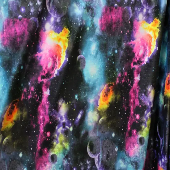1 Yard Colorful Galaxy Stretch Spandex Fabric for Swimwear Leggings Dancewear Costumes Activewear (36" x 60") Inches Wide {2}