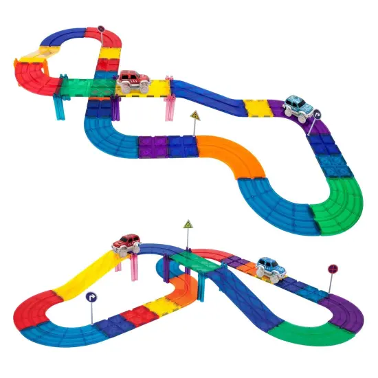 Race Track Building Blocks, 30-Piece Set {4}