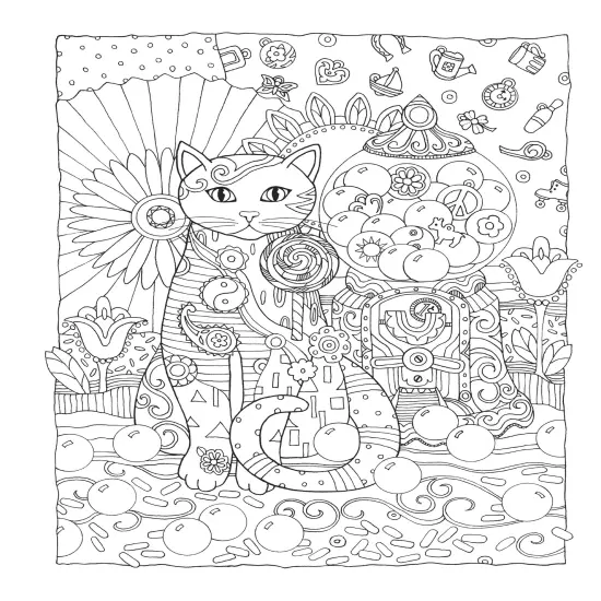 Creative Haven: Creative Cats Coloring Book-Softcover {3}