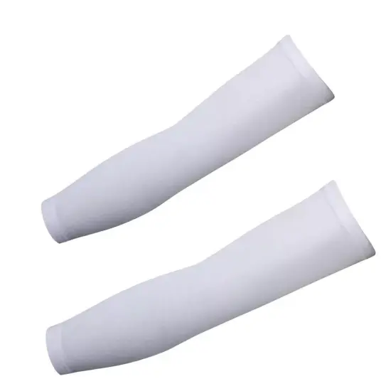 Kitcheniva Cooling Arm Sleeves Cover UV Sun Protection White {1}