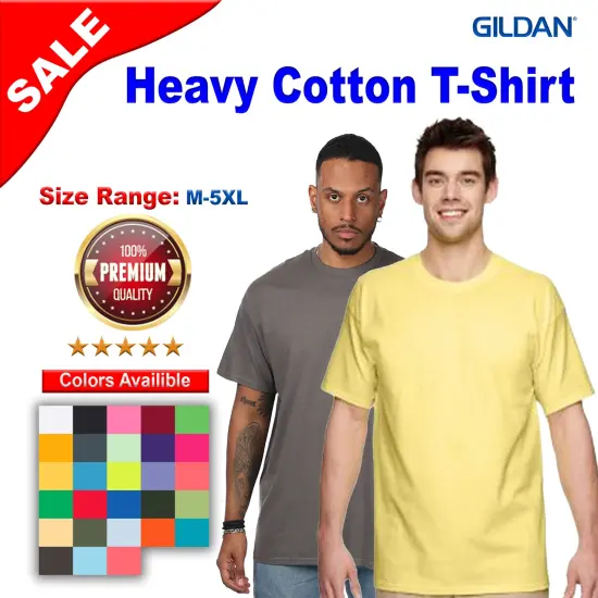 Gildan&reg; Heavy Cotton Short Sleeve Crew-Neck T-Shirt Neon Green {3}