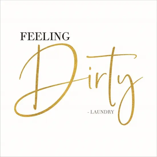 Laundry Art VIII-Feeling Dirty by Tara Reed 13" x 13" Framed Wall Art {2}