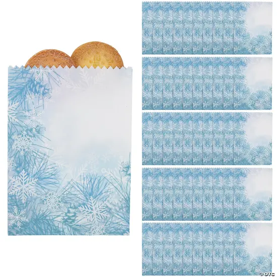 Winter Wedding Treat Bags 5 3/4" x 8" Bulk 150 Pc {2}